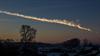 The Russian meteor's trail